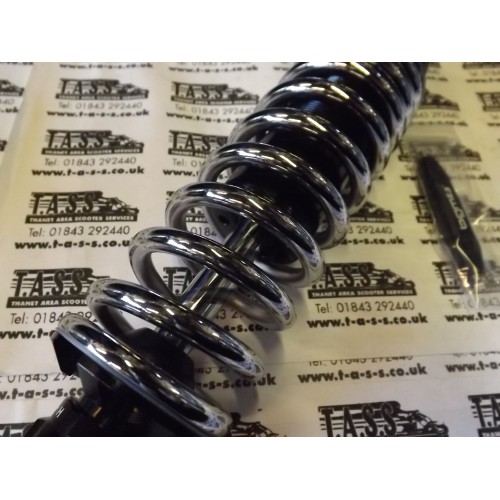 LAMBRETTA BGM PRO R12 V2 ADJUSTABLE REAR SUSPENSIONBLACK /CHROME